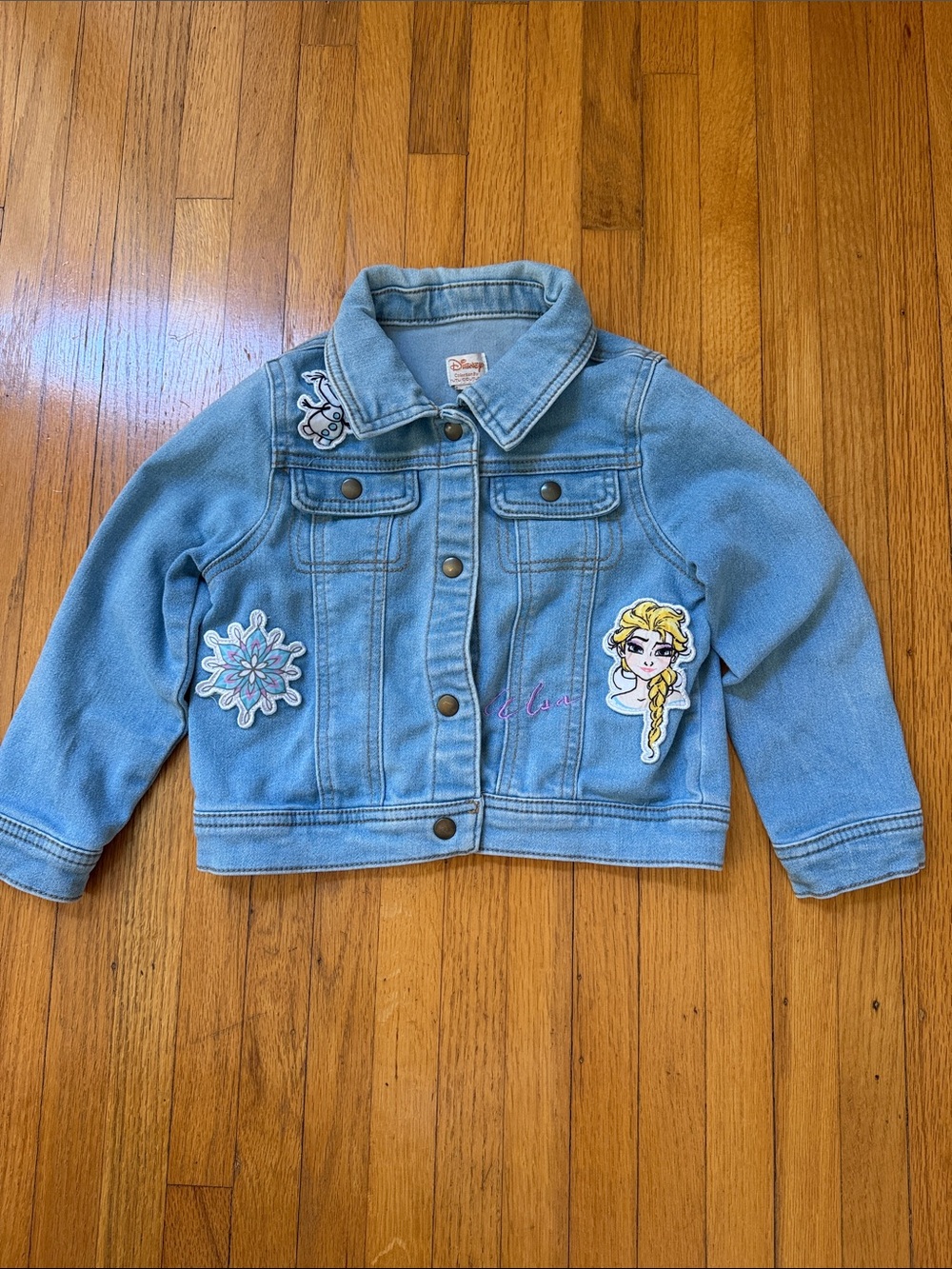 Disney Frozen Elsa Jean Jacket Girl's Size 4T